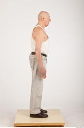 Whole Body Man White Casual Average Wrinkles Male Studio Poses